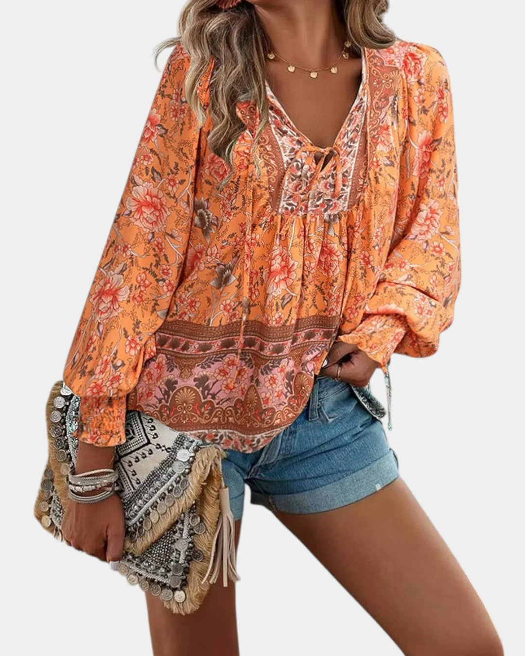 Jany | Blomstret bluse