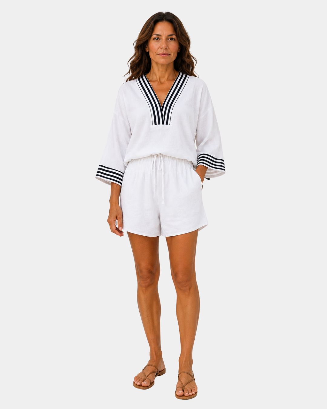 Garsende | Let sæt med shorts og bluse