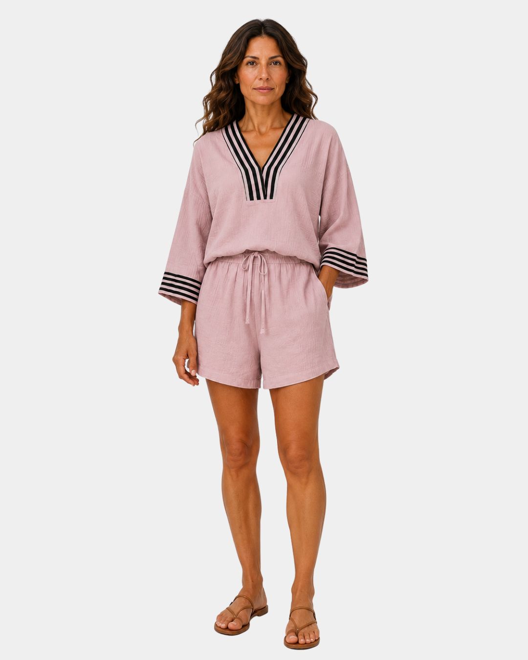 Garsende | Let sæt med shorts og bluse