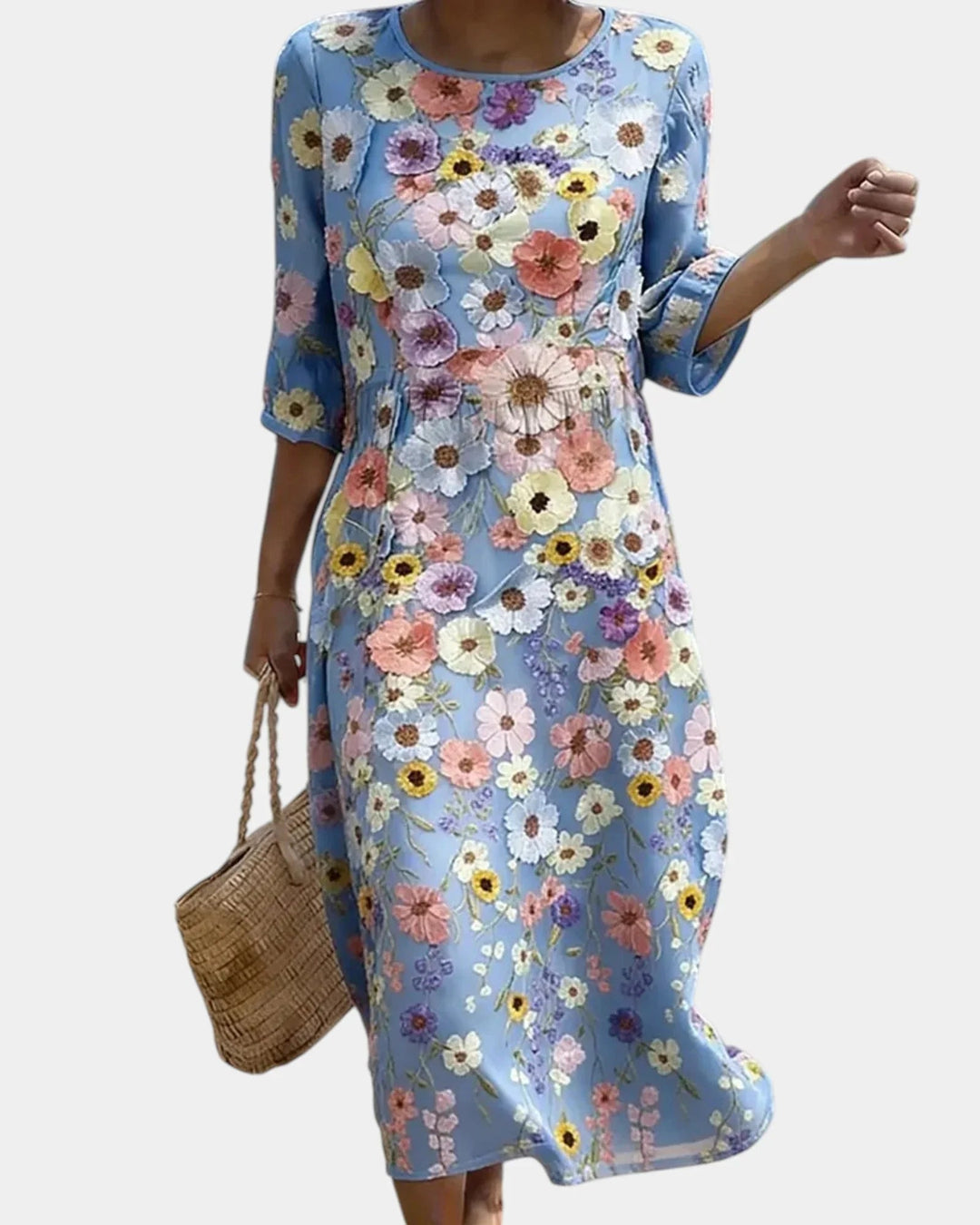 Féodora | Elegant blomstret kjole