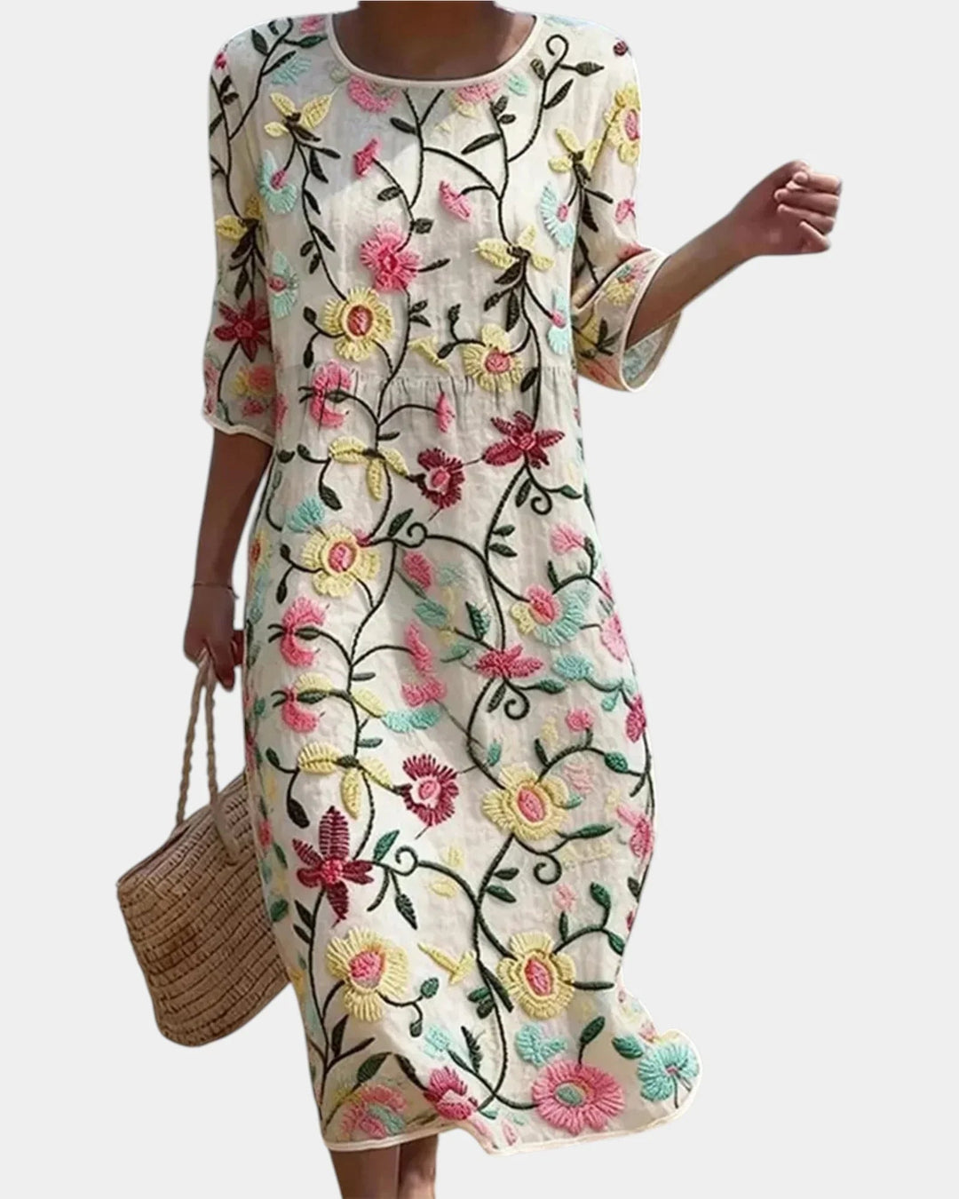 Abeline | Elegant blomstret kjole