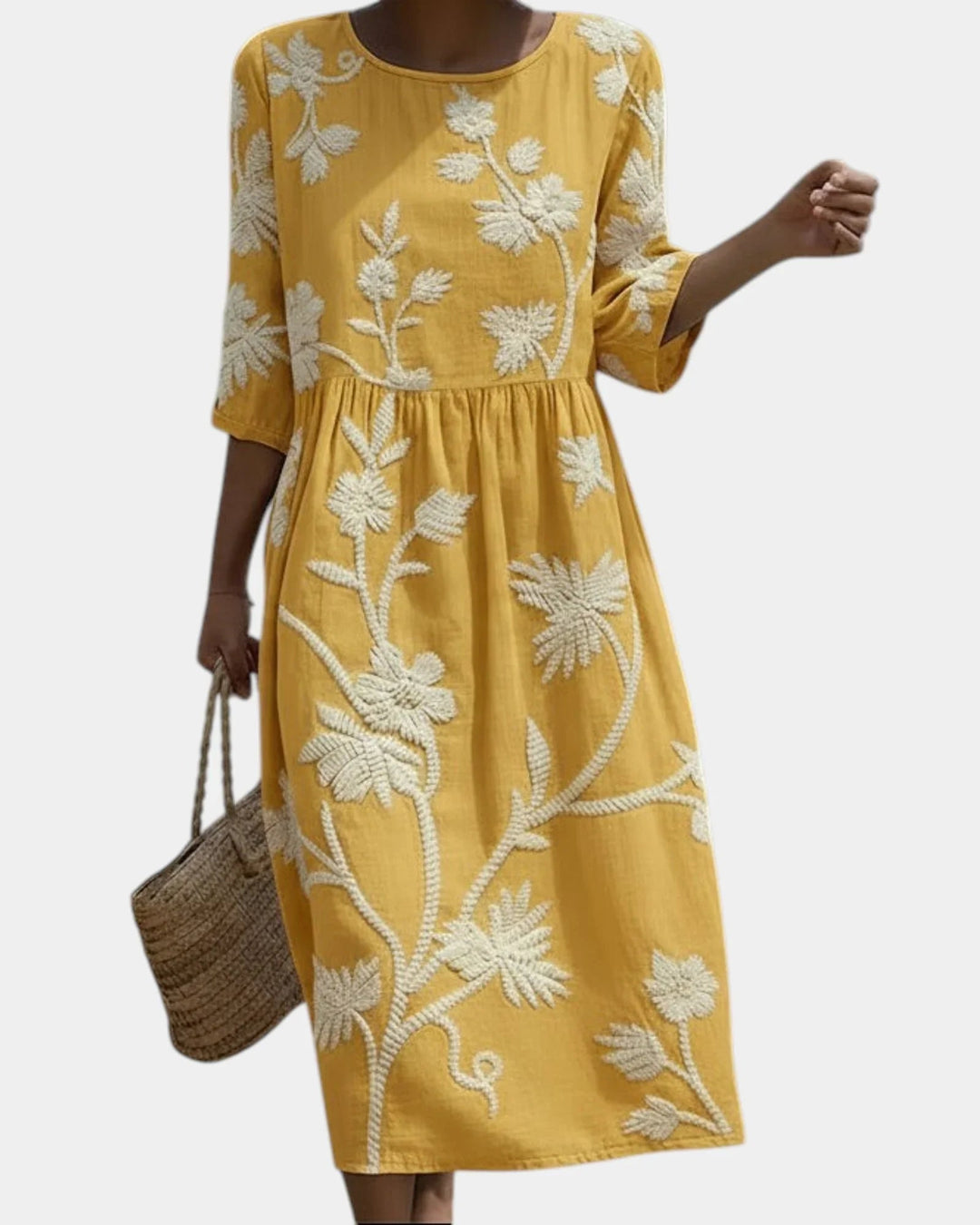 Ghislaine | Elegant blomstret kjole