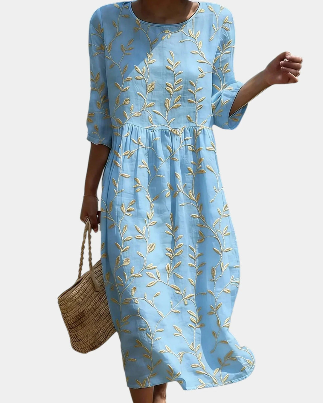 Eudeline | Elegant blomstret kjole
