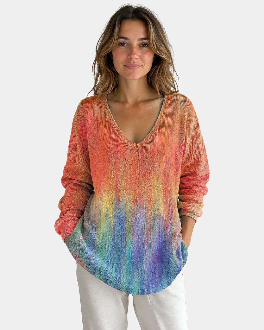 Sophie | Sweater med V-hals