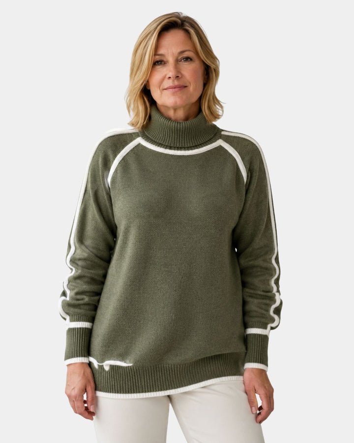 Kaylee | Elegant sweater med høj hals