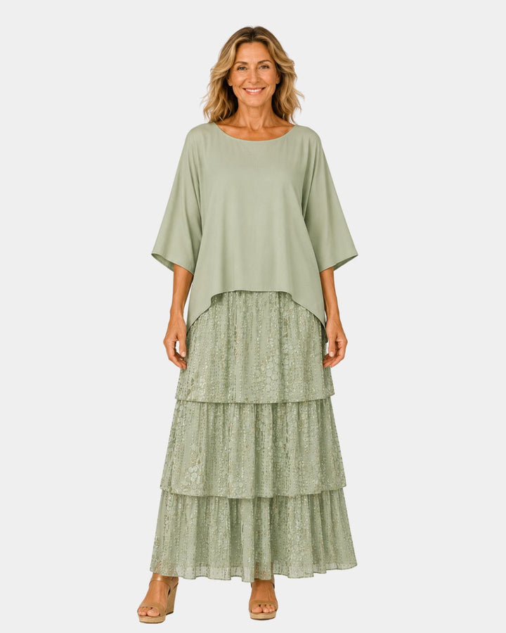 Agnès | Elegant flydende maxikjole