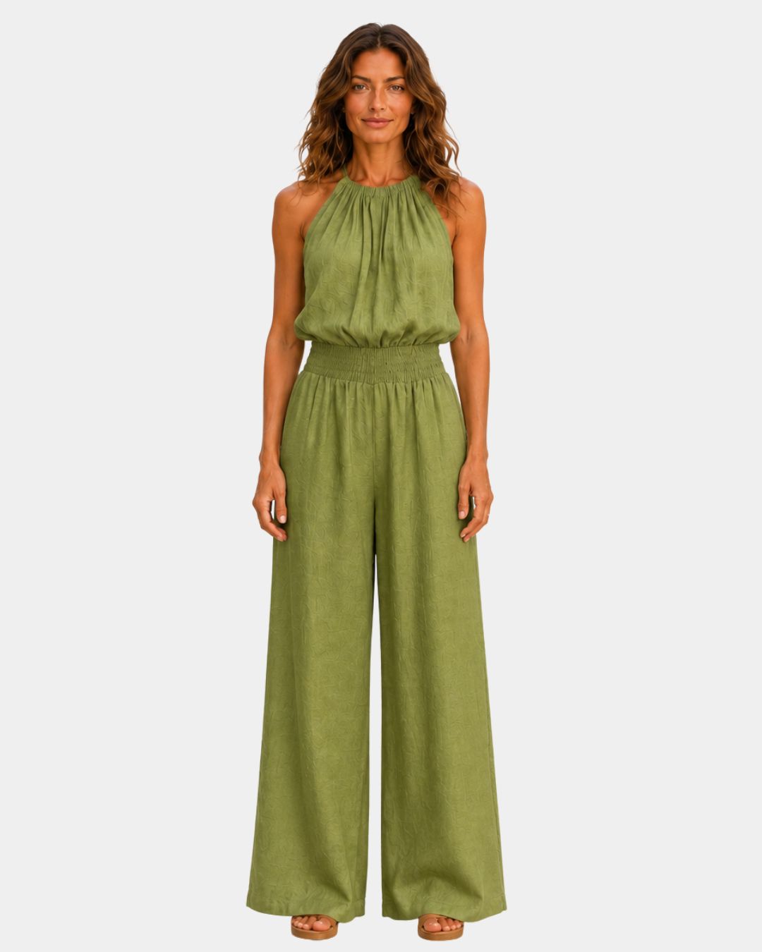 Ghisleine | Elegant buksedragt med halterneck