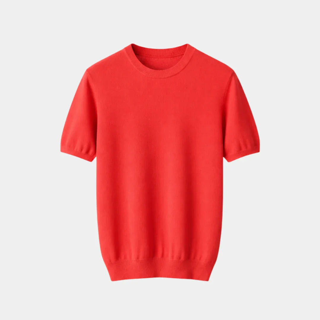 Florian | T-shirt med cashmere-effekt