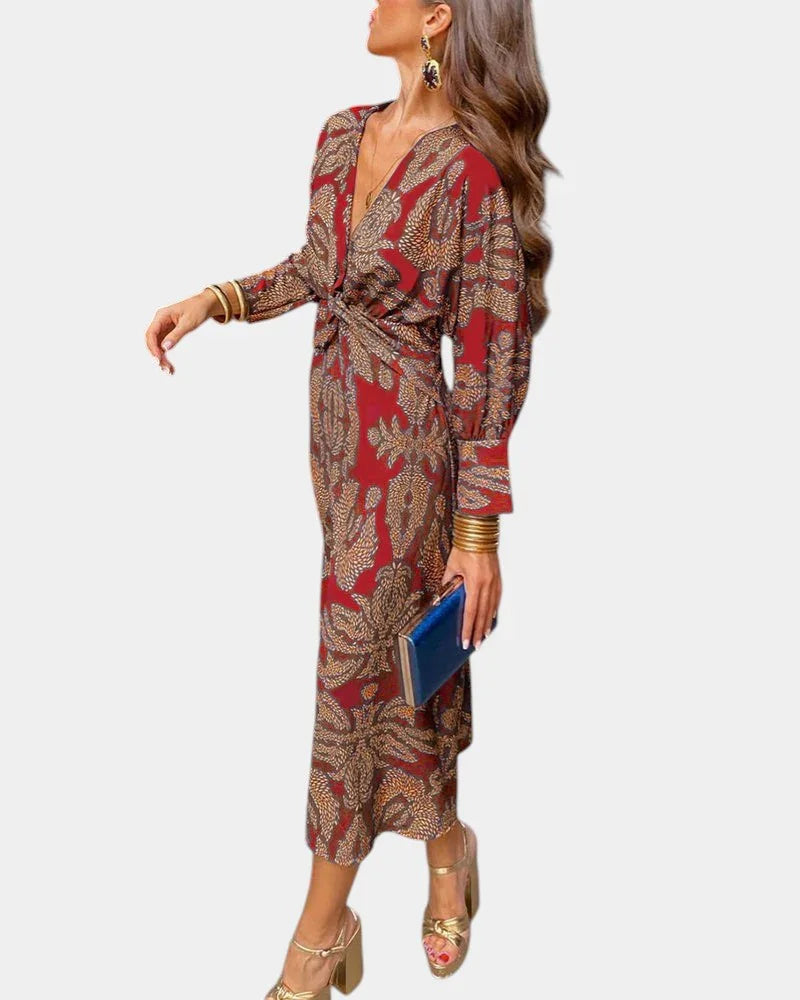 Eve | Elegant kjole med tidløst print