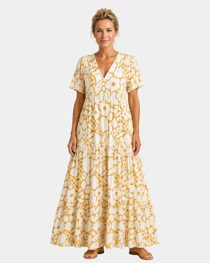 Achilde | Blomstret maxikjole
