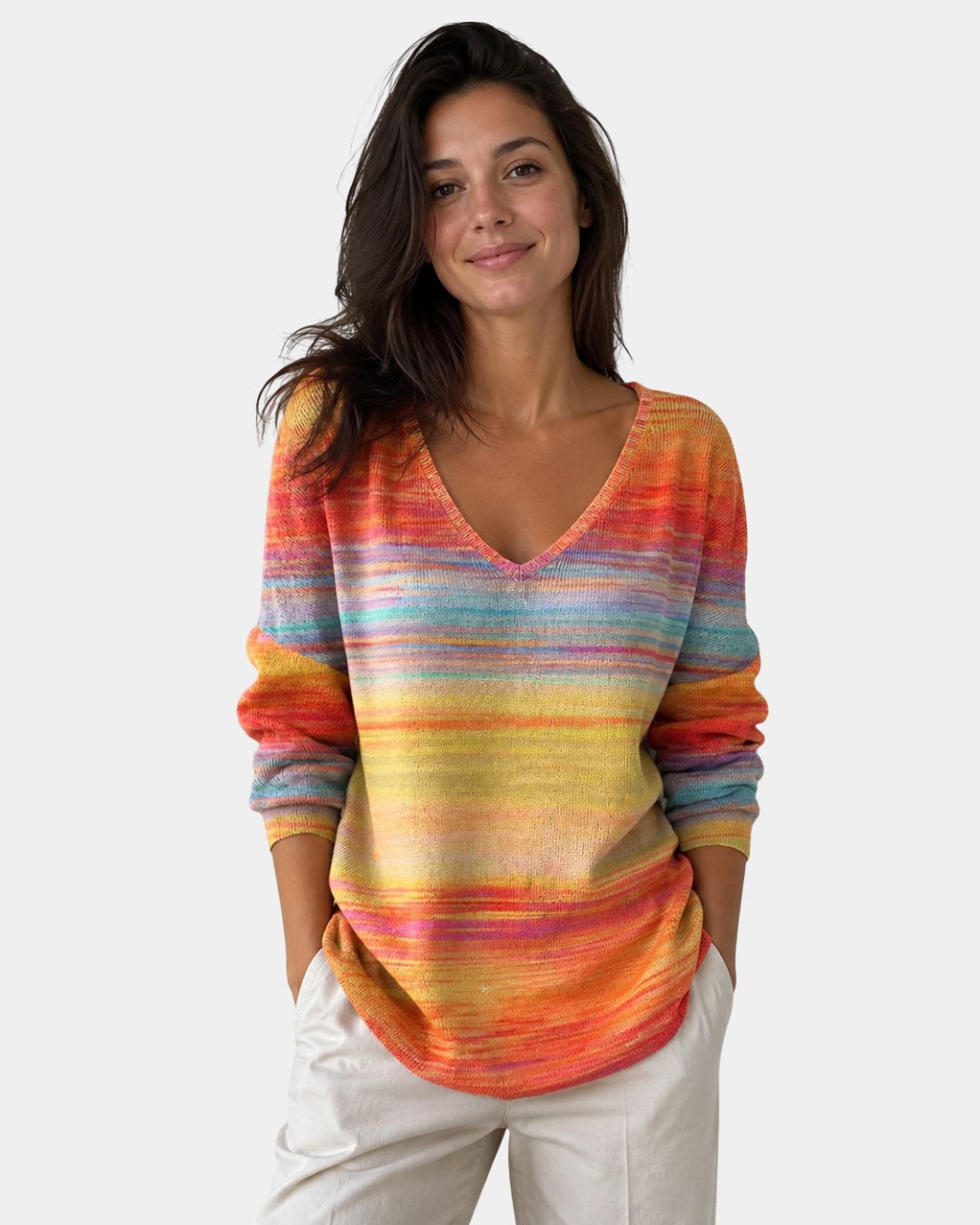 Isabelle | Sweater med V-hals