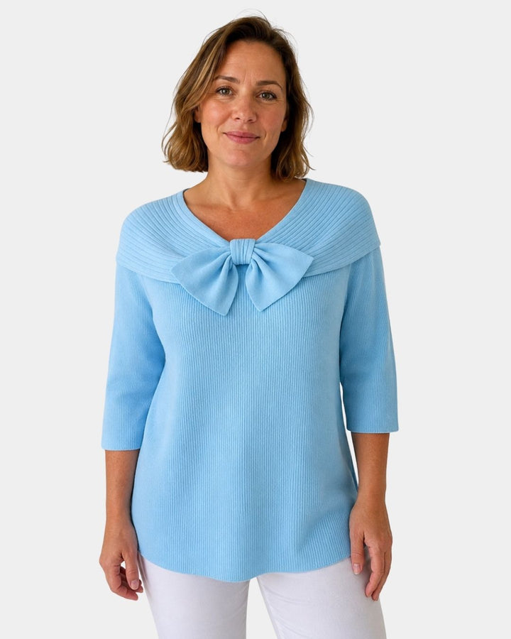 Lúa | Varm og feminin sweater med sløjfe