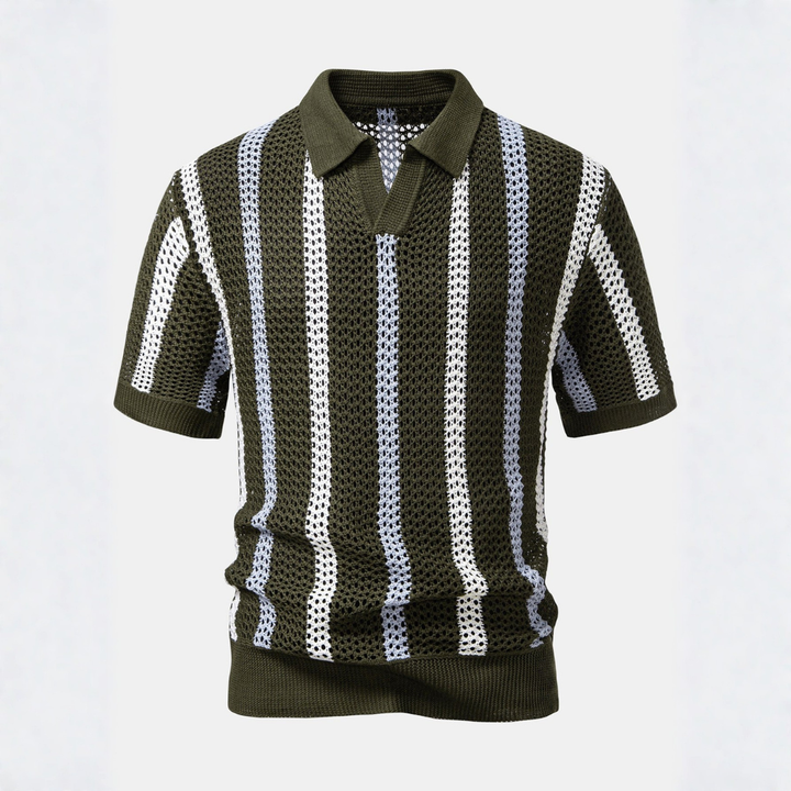Xavier | Polo med V-hals og shorts