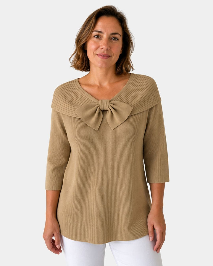 Lúa | Varm og feminin sweater med sløjfe