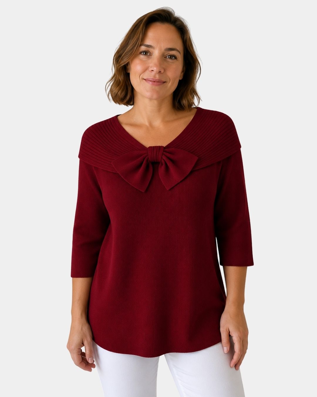 Lúa | Varm og feminin sweater med sløjfe