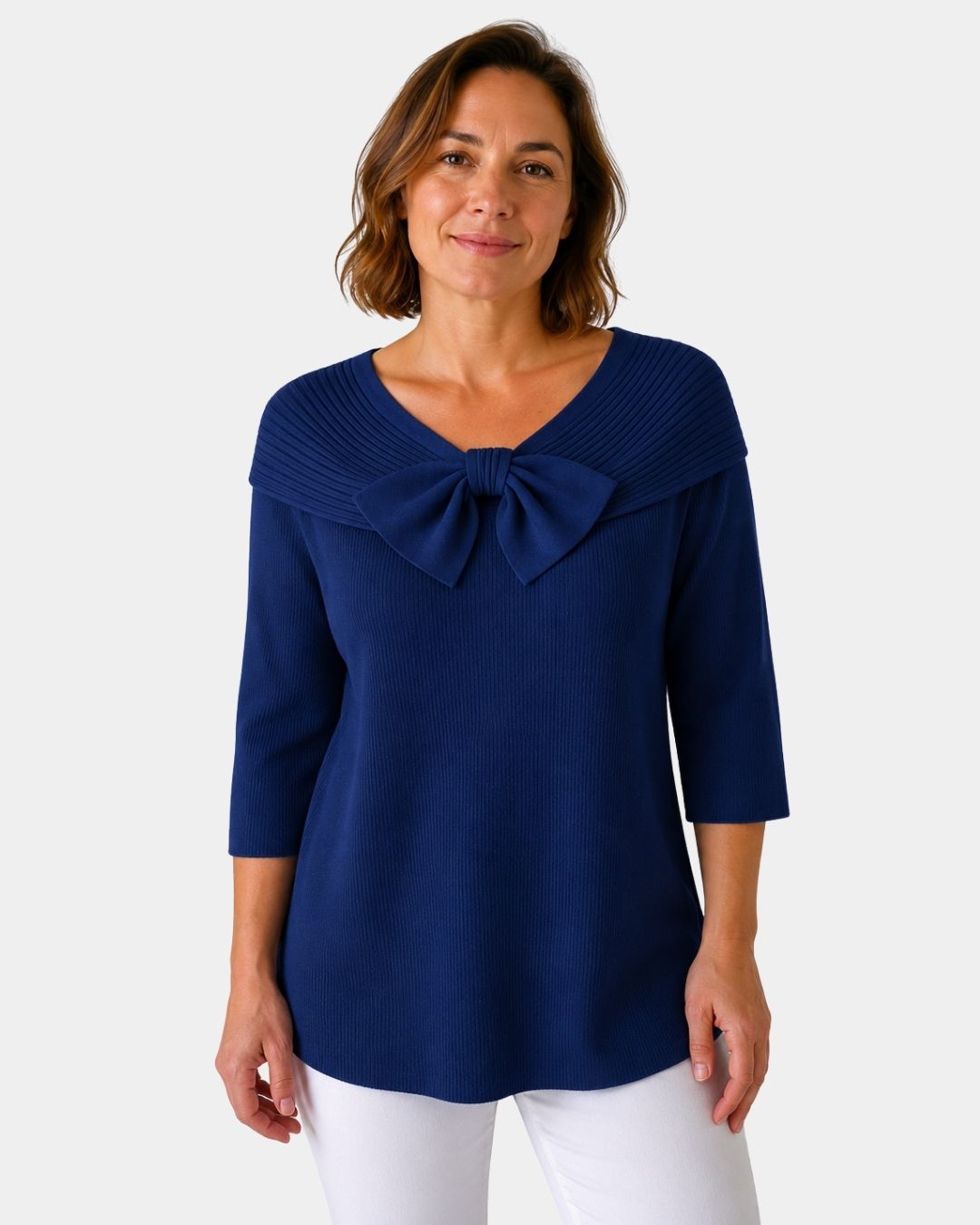 Lúa | Varm og feminin sweater med sløjfe
