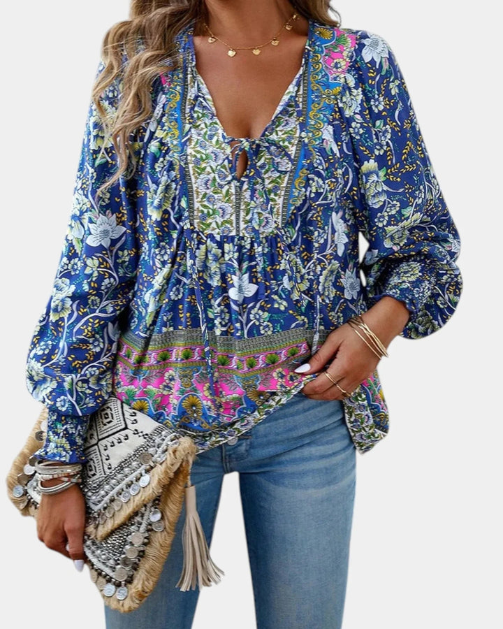 Jany | Blomstret bluse