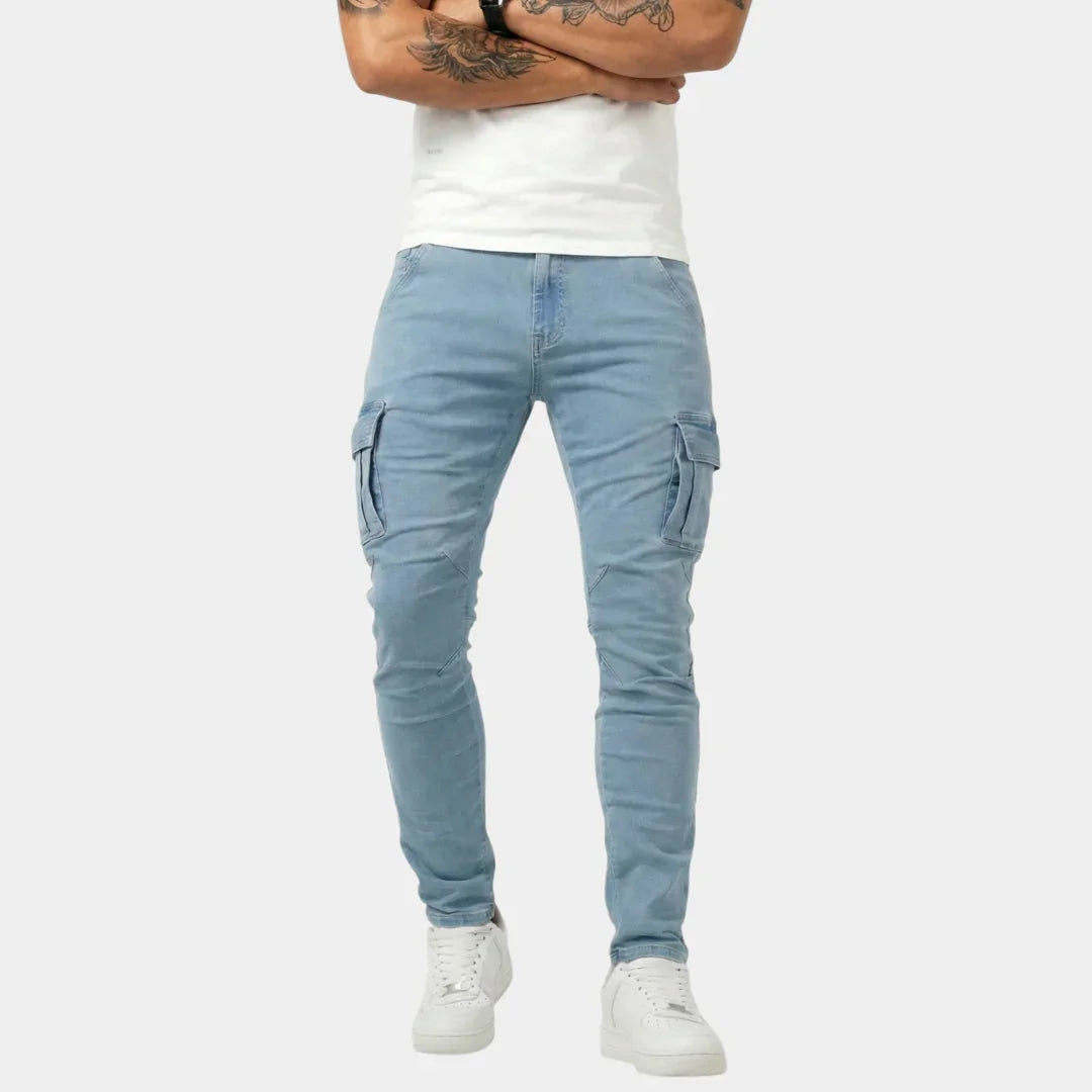Jean | Elastiske cargobukser