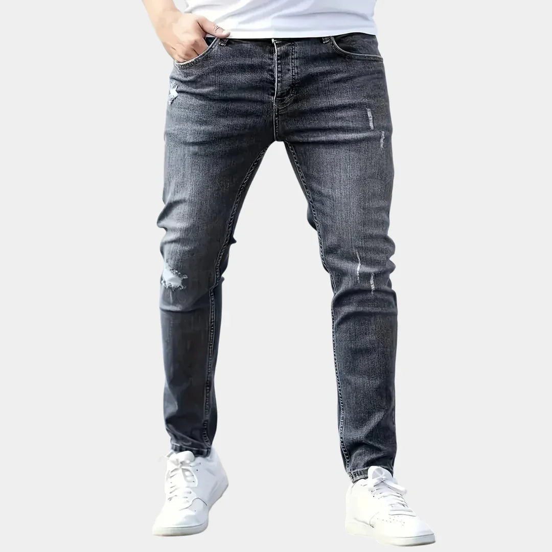 Alex | Trendy slim jeans med slid