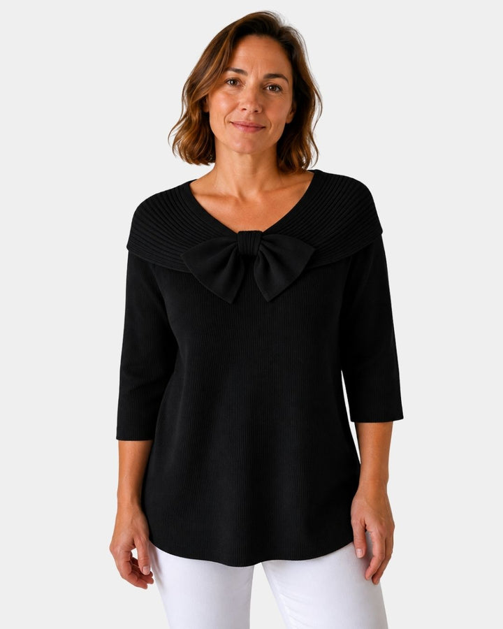 Lúa | Varm og feminin sweater med sløjfe