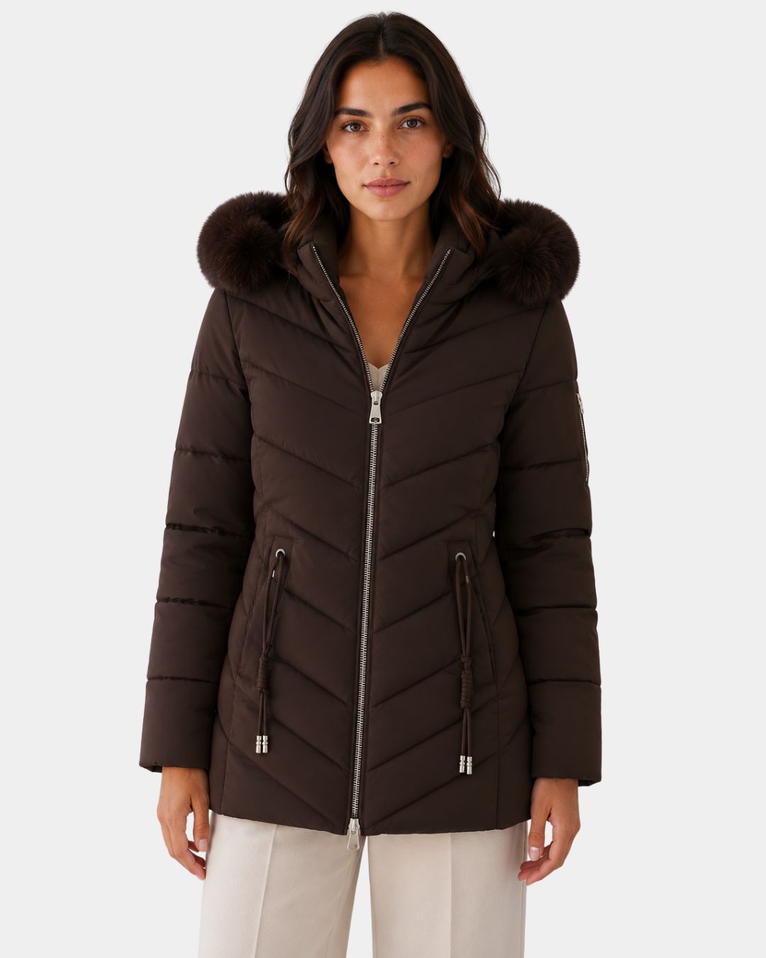 Anéline | Elegant quiltet pufferfrakke