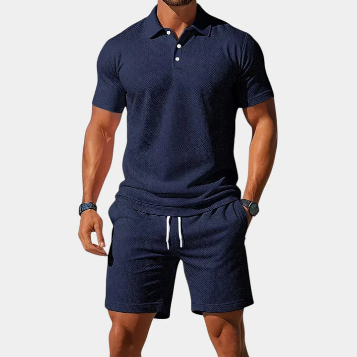 Vincent | Elegant sæt med polo og shorts