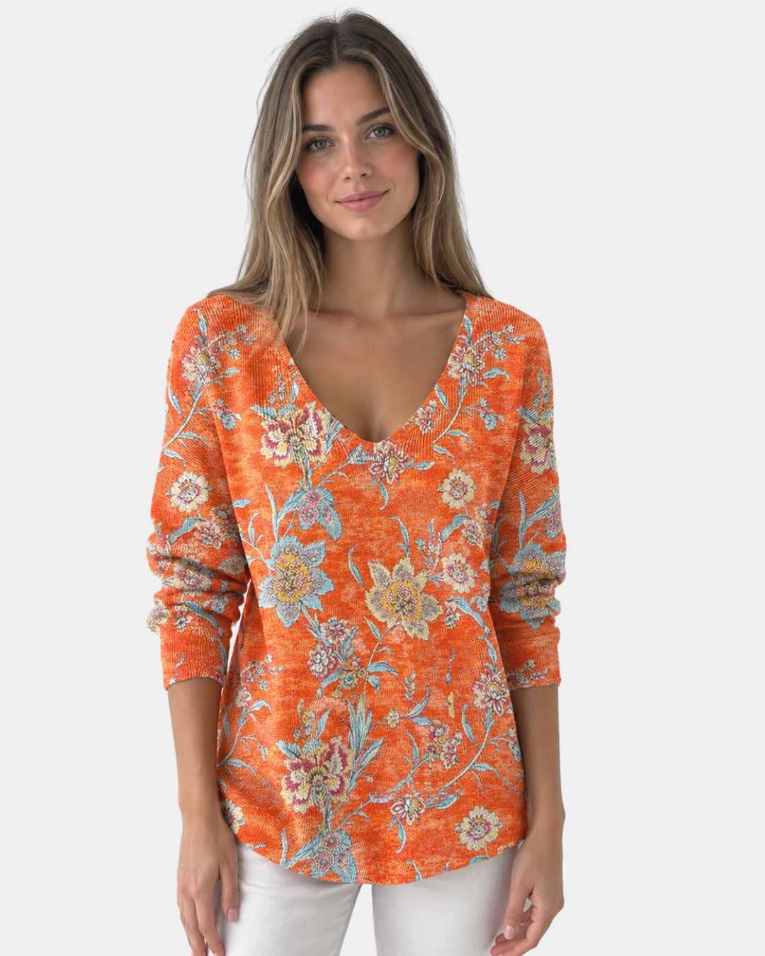Emma | Sweater med V-hals
