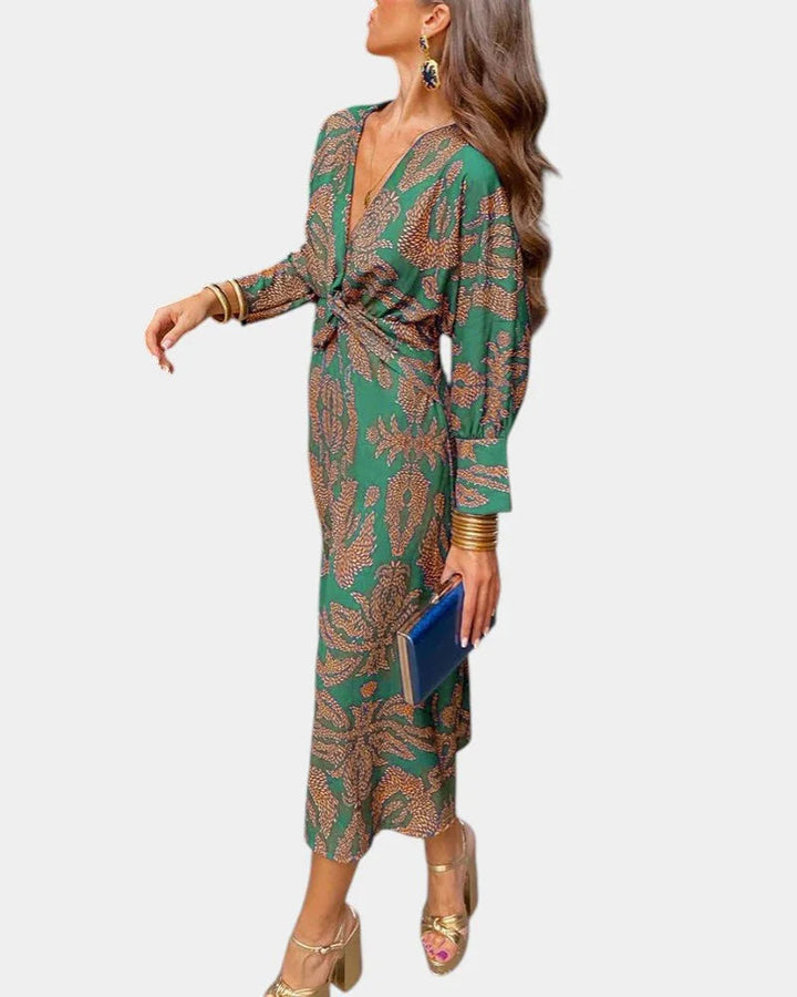 Eve | Elegant kjole med tidløst print