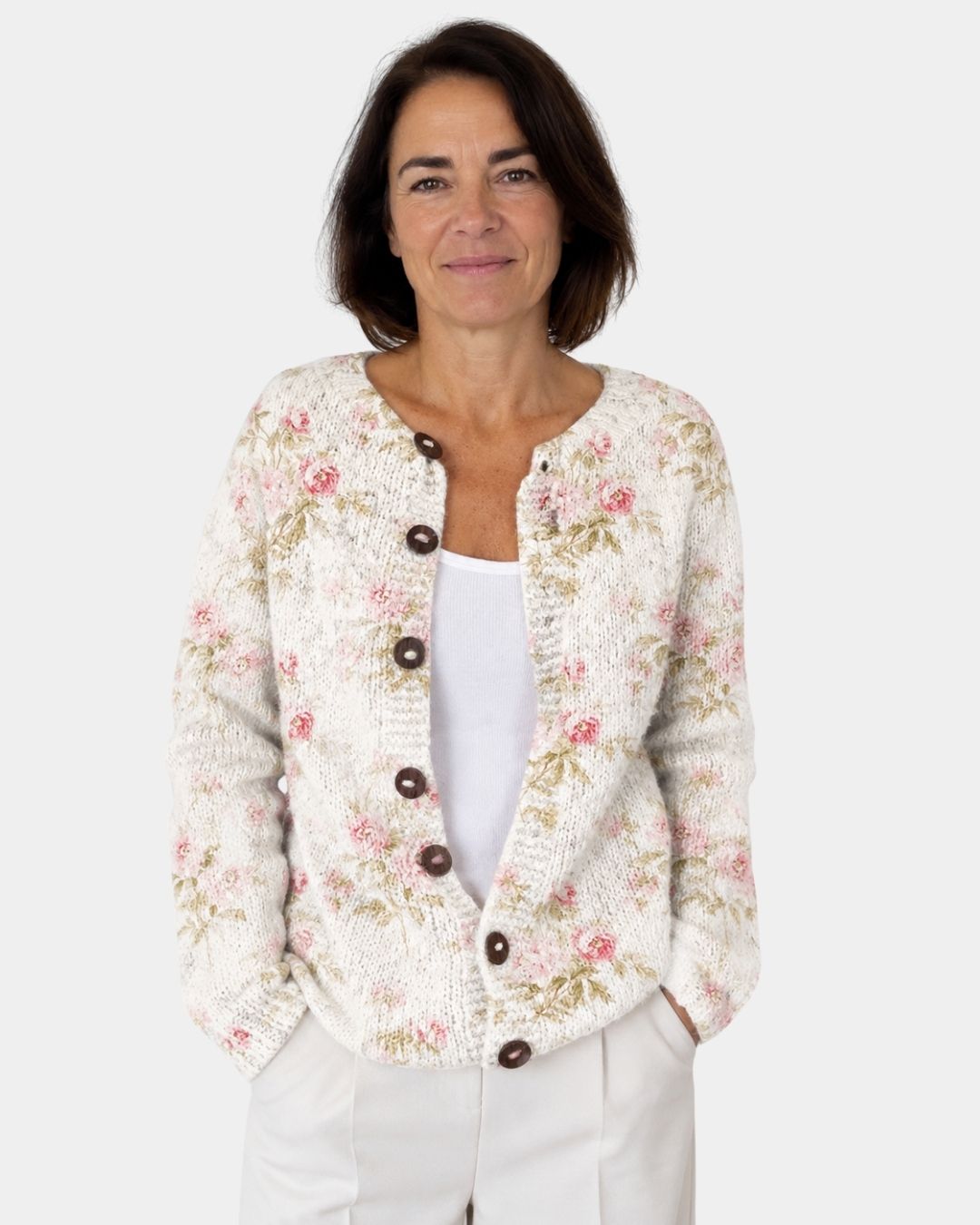 Kare | Blomstret vintage-cardigan