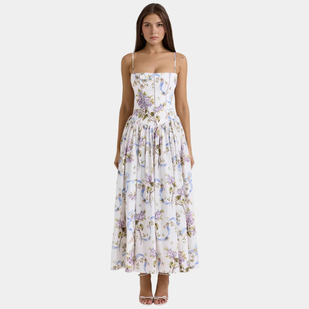 Oriane | Blomstret maxikjole