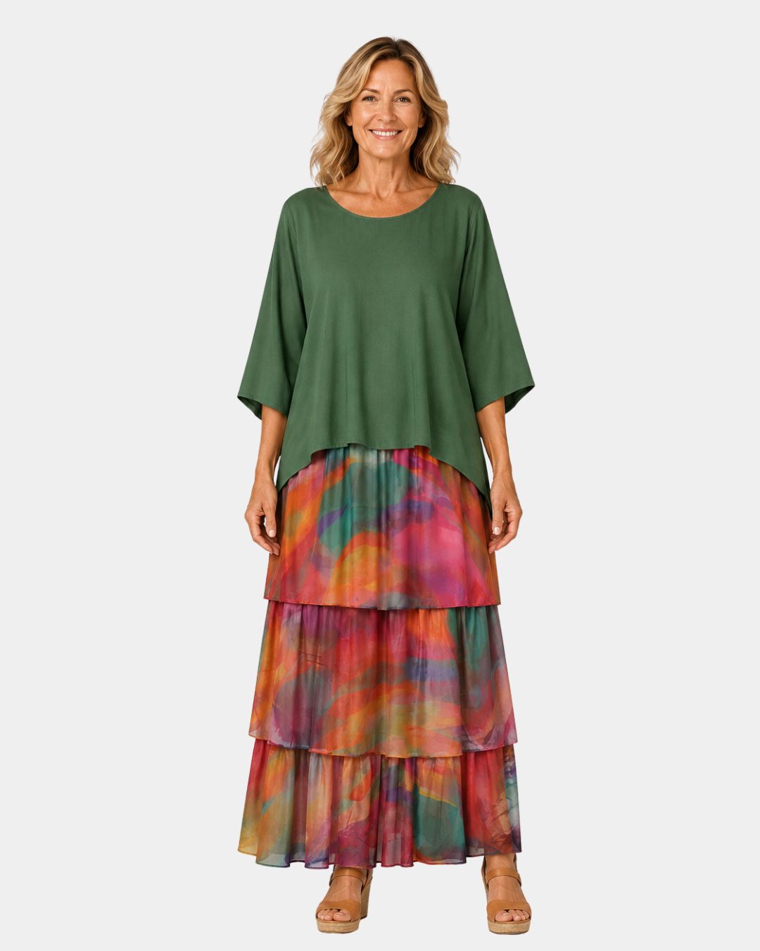 Agnès | Elegant flydende maxikjole