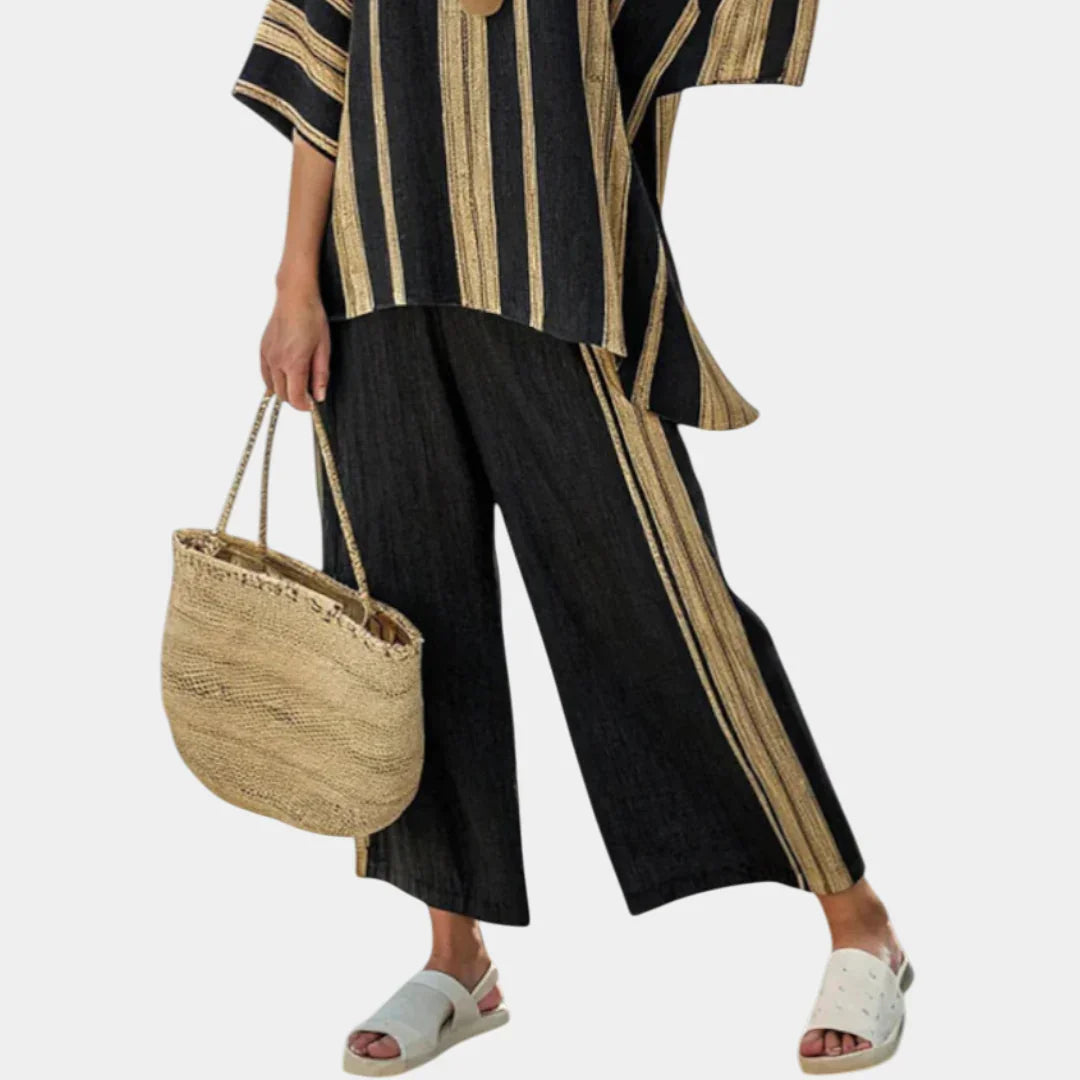 Laure | Stribet oversize-top og behagelige bukser