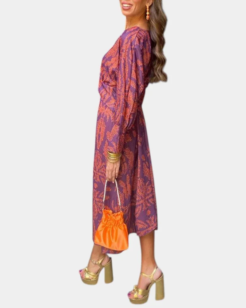 Eve | Elegant kjole med tidløst print