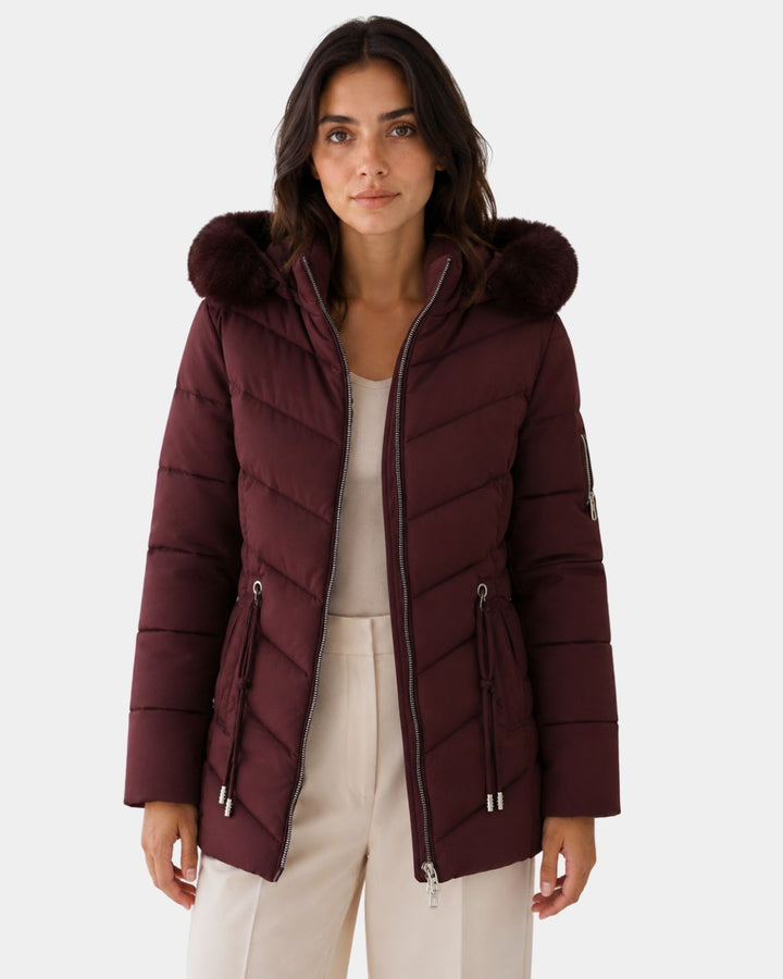 Anéline | Elegant quiltet pufferfrakke