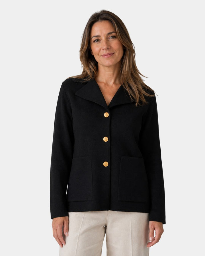 Celine | Strikcardigan i merinould