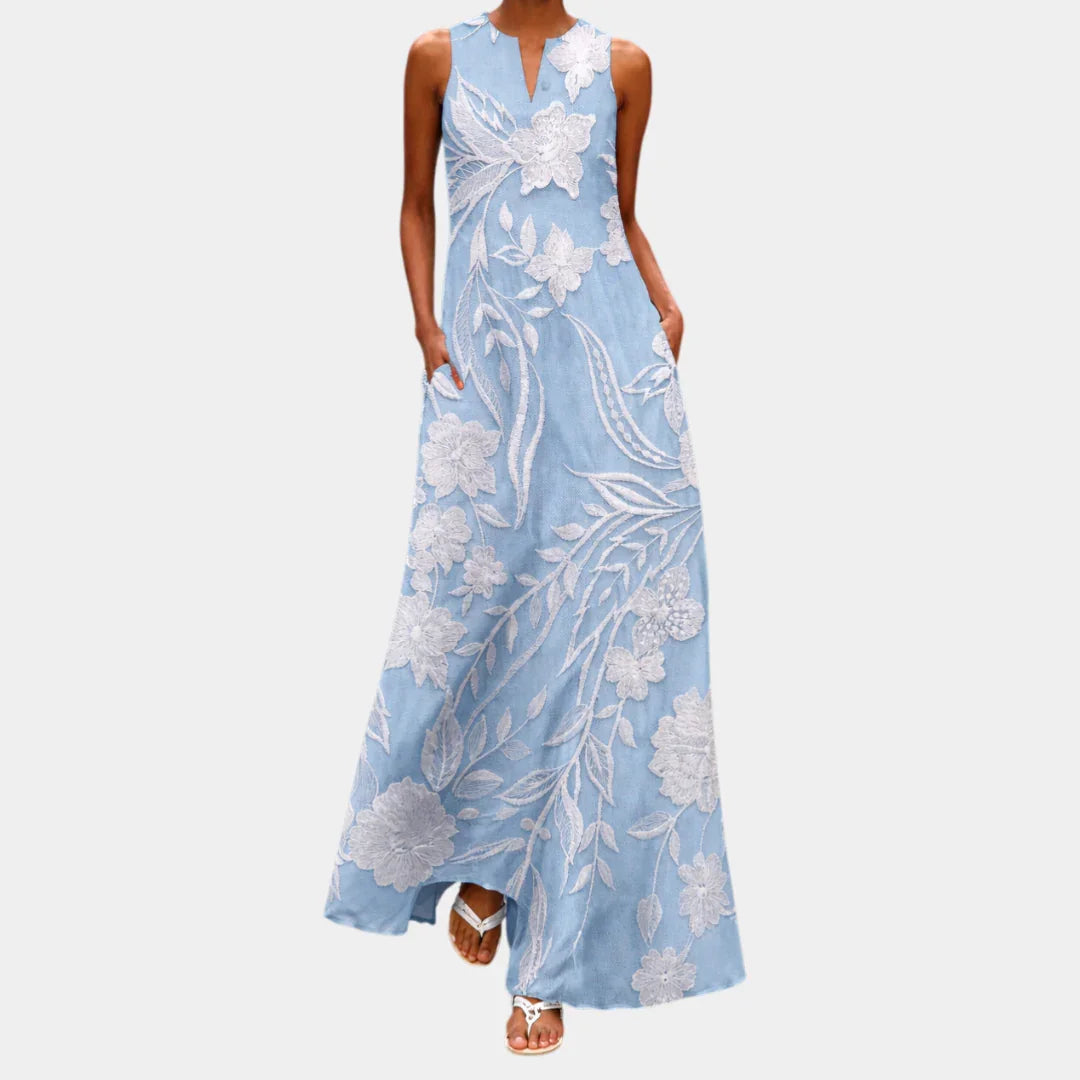 Camila | Luksuriøs kjole med print