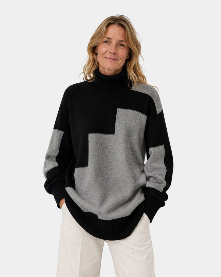 Alesia | Rullekravesweater