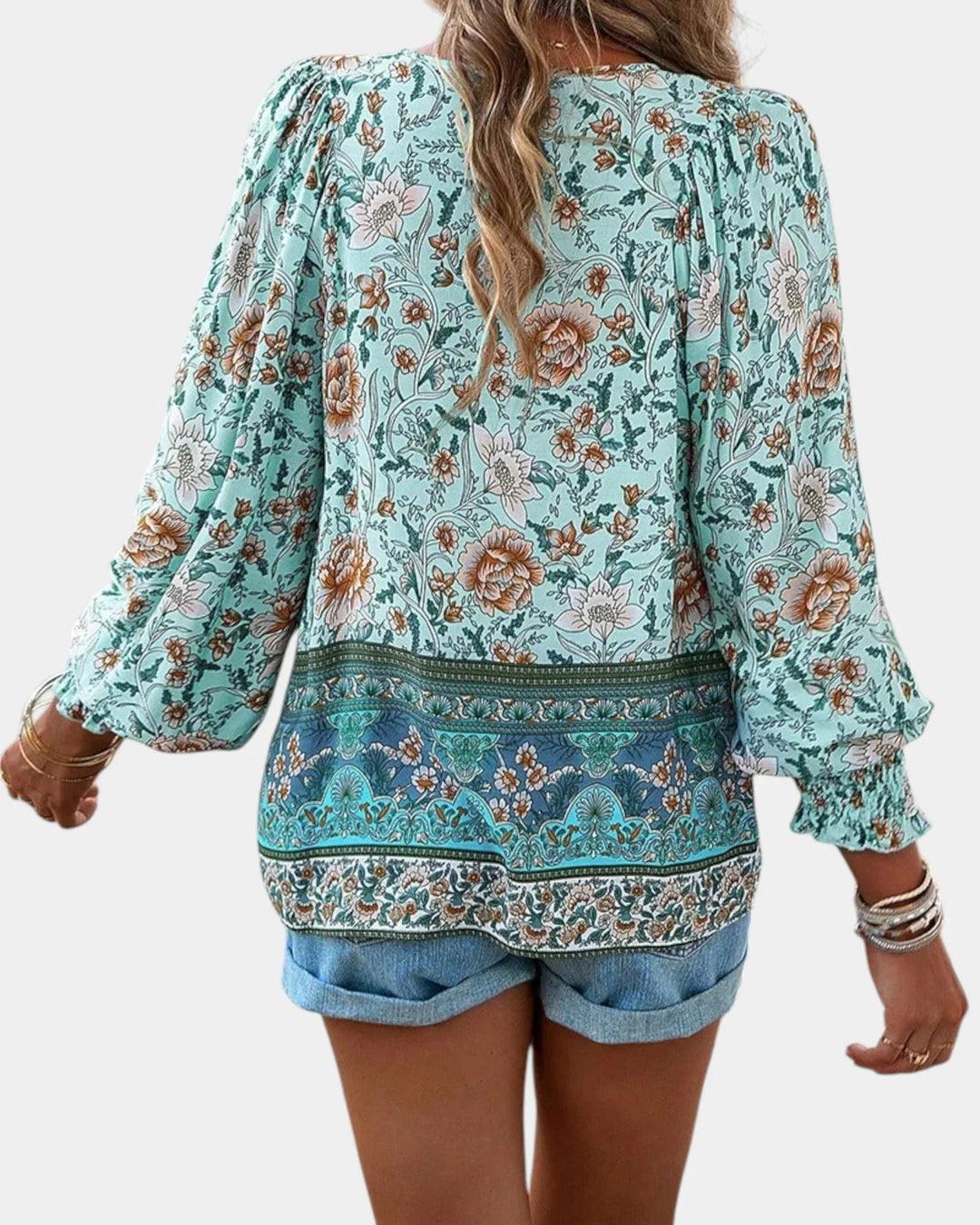 Jany | Blomstret bluse