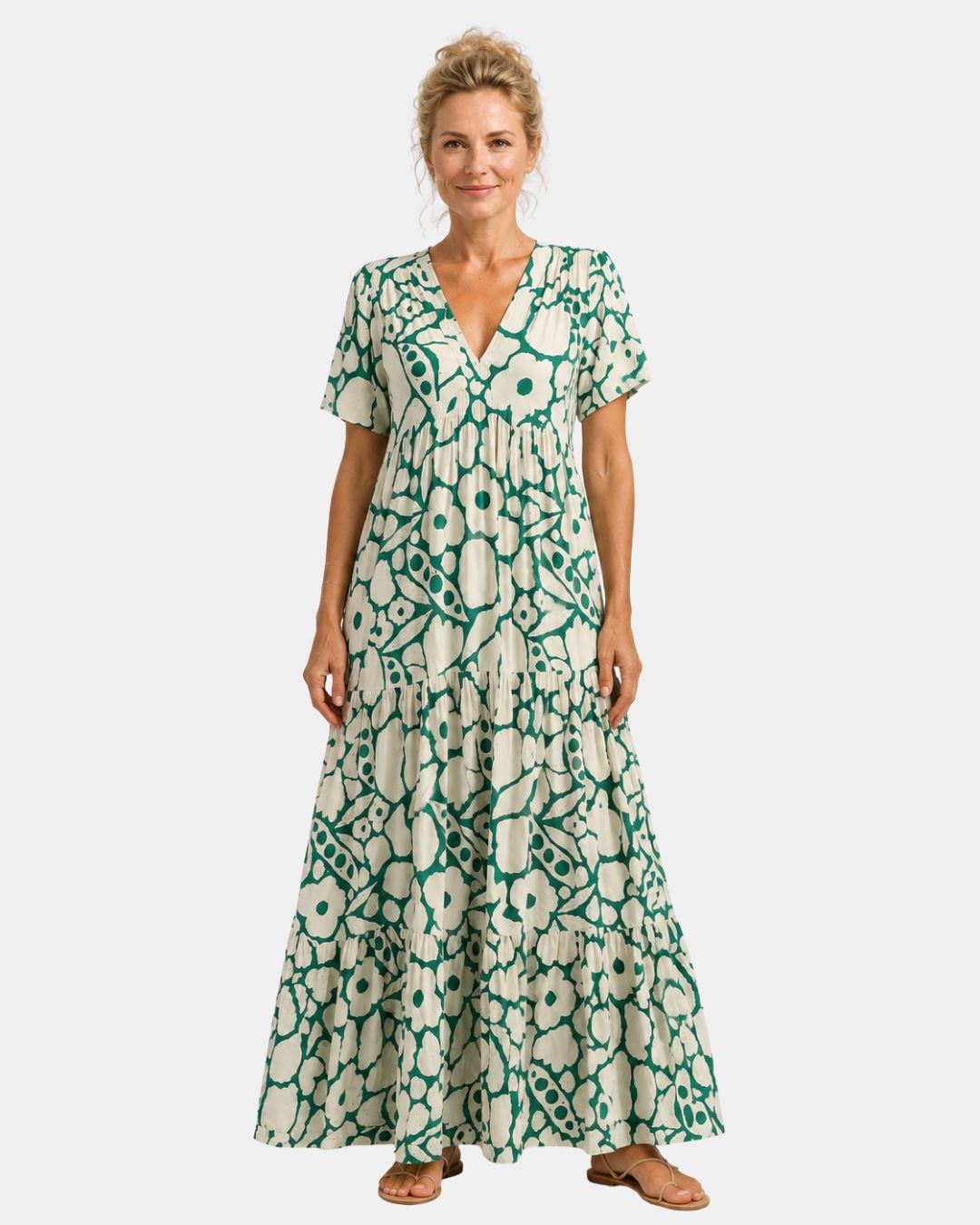 Achilde | Blomstret maxikjole