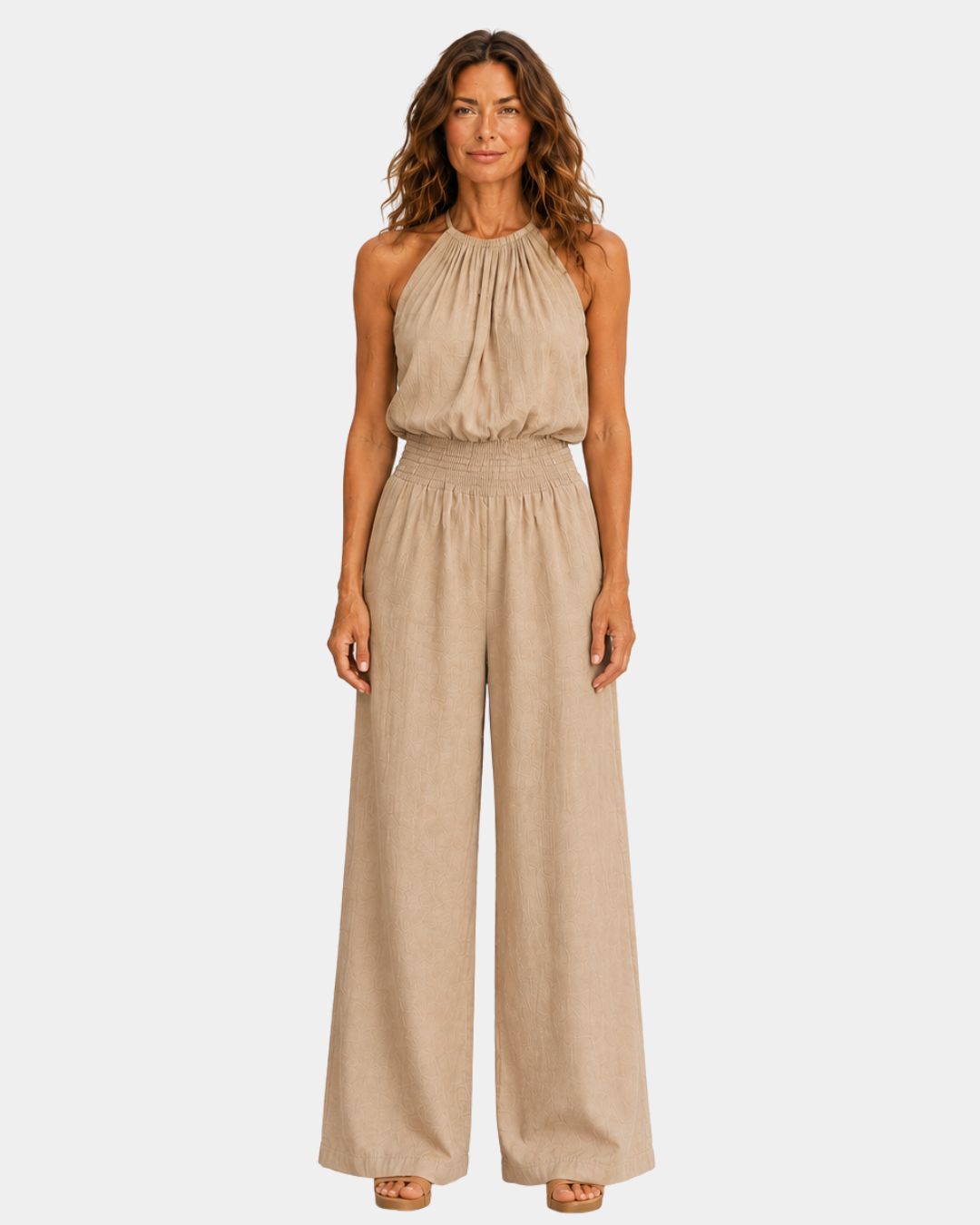 Ghisleine | Elegant buksedragt med halterneck