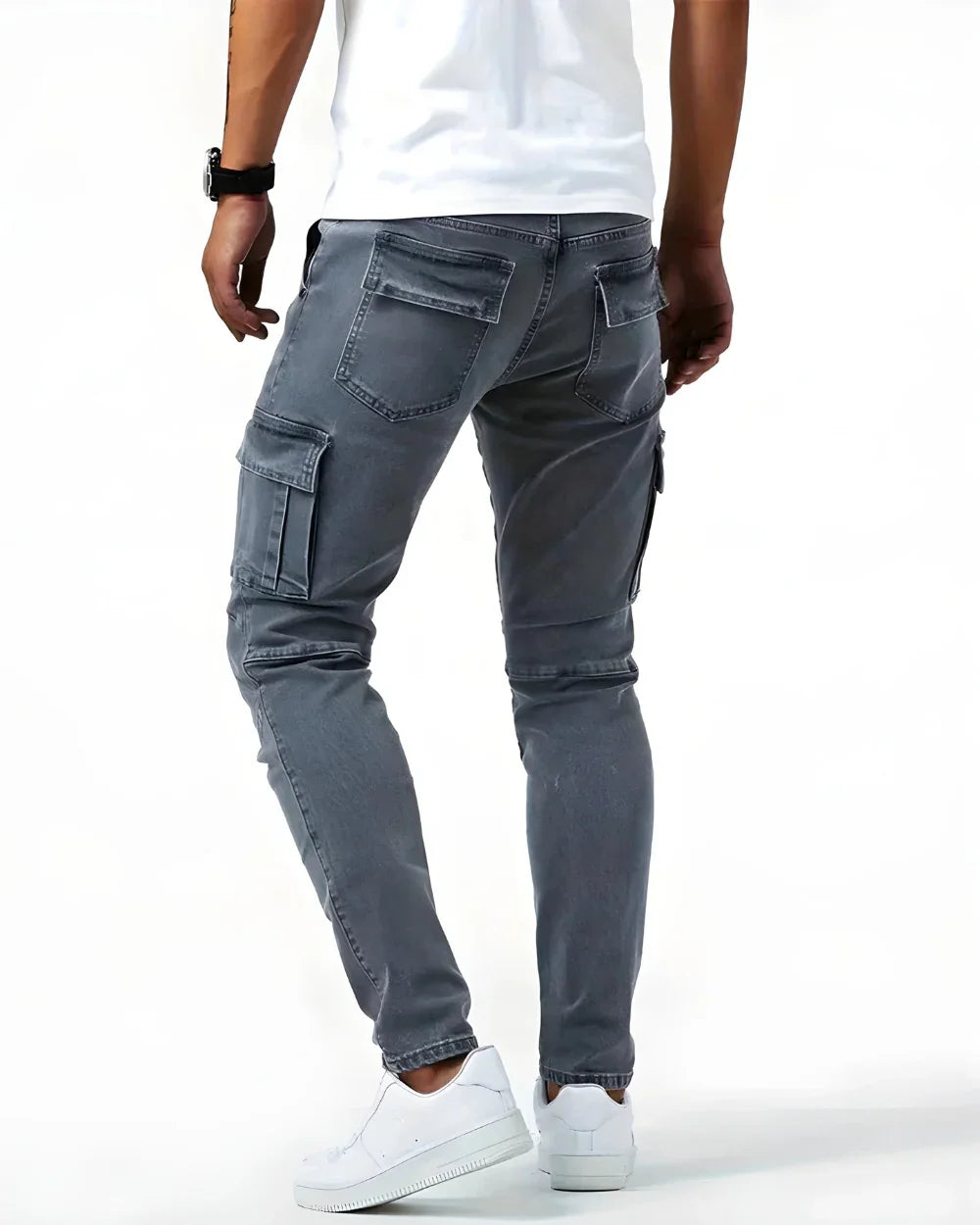 Jean | Elastiske cargobukser