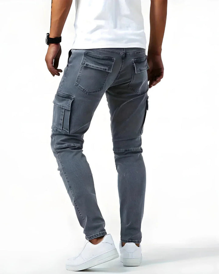 Jean | Elastiske cargobukser