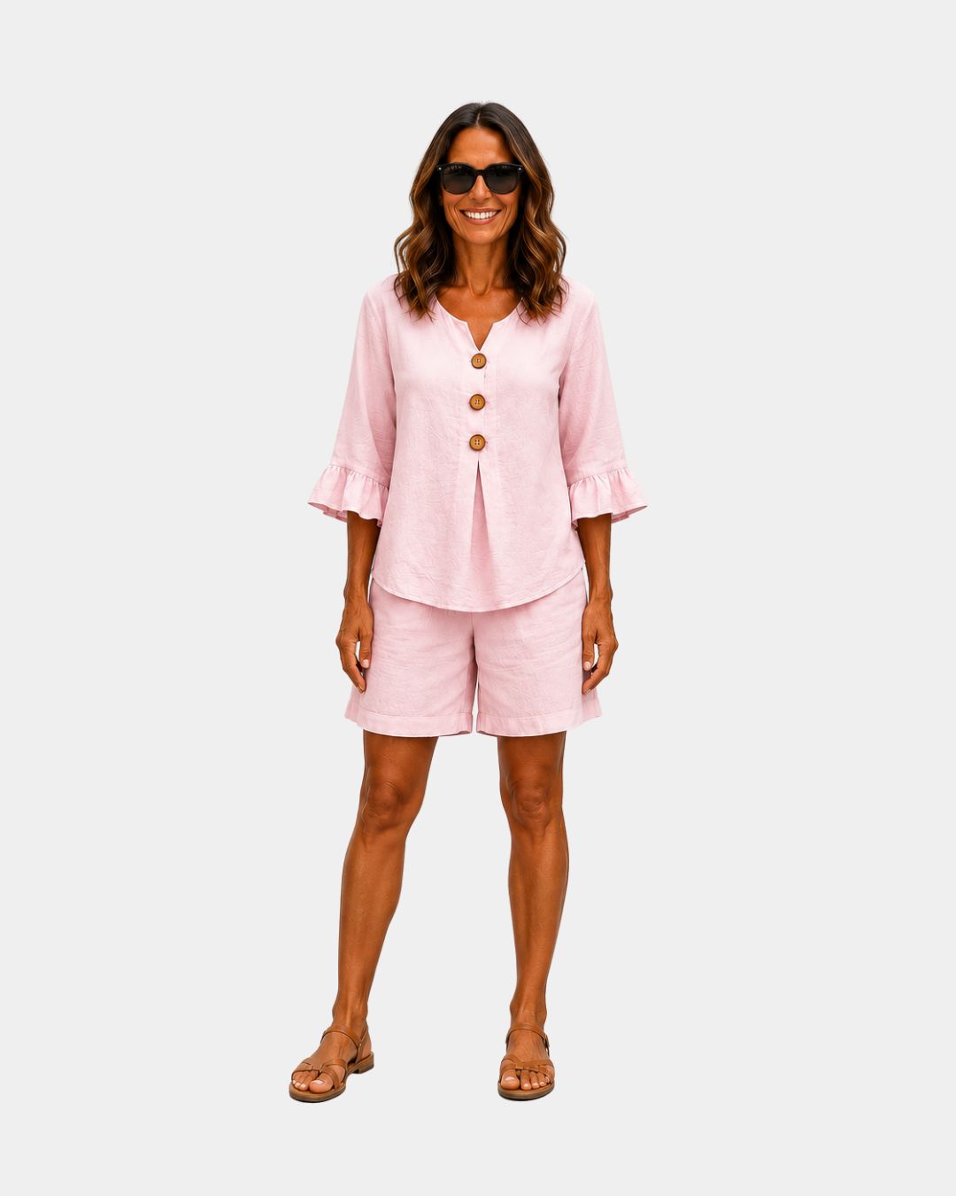 Auberte | Sæt med shorts og bluse