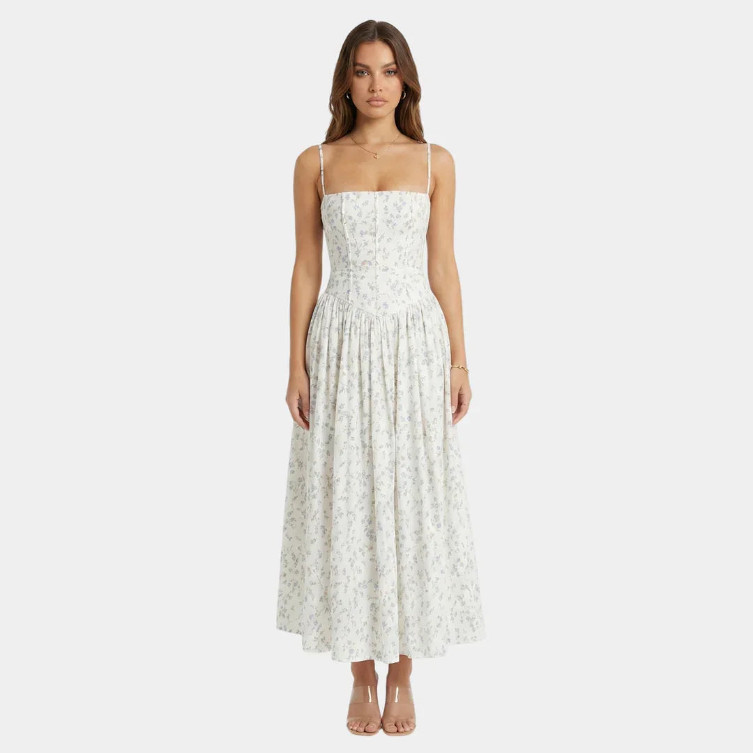 Oriane | Blomstret maxikjole