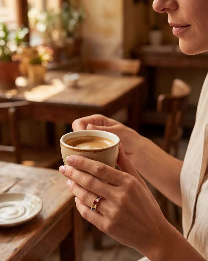Carole | Ring med sten