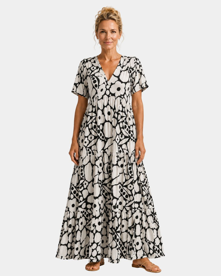 Achilde | Blomstret maxikjole