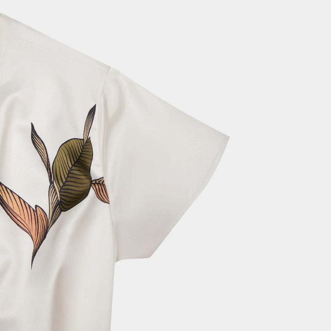 Agathe | Elegant slå-om-kjole med blomsterprint