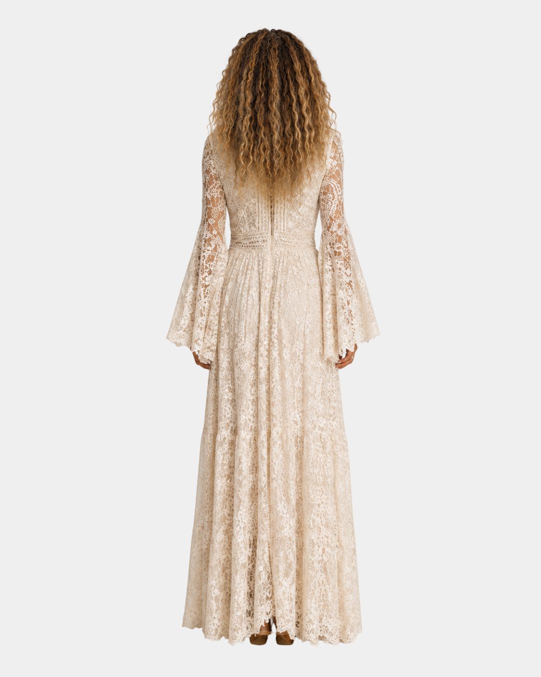 Annoncelle | Lang vintage-kjole med havfruesnit