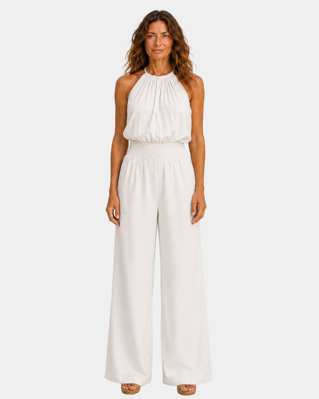 Ghisleine | Elegant buksedragt med halterneck