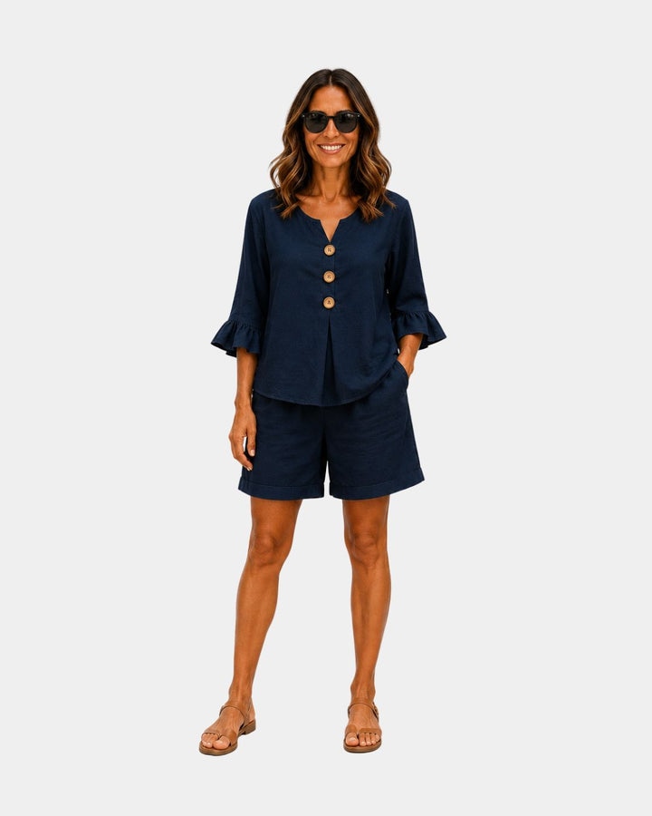 Auberte | Sæt med shorts og bluse